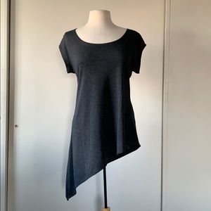 Grey asymmetrical tunic top!!